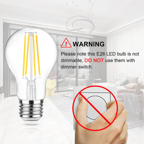 Ascher LED filament bulb in kitchen decor delivering crisp illumination