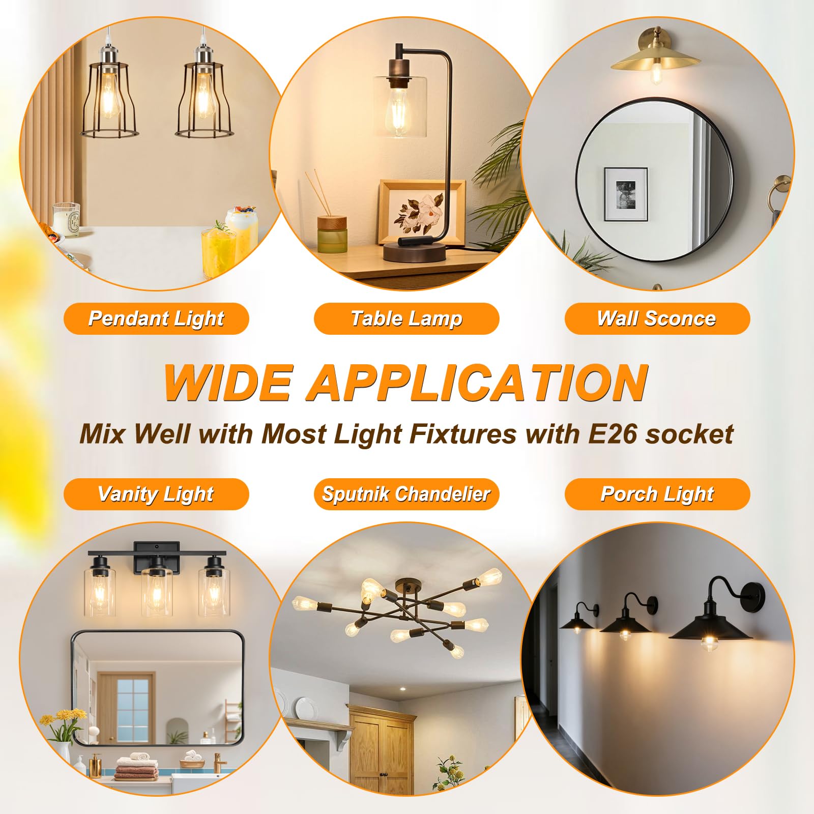 Ascher non-dimmable bulb suited for simple on/off lighting.