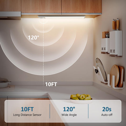 Ascher silver under-cabinet light complements modern kitchens