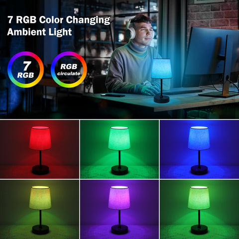 Ascher rechargeable battery-powered lamp with 5000mAh for cordless use