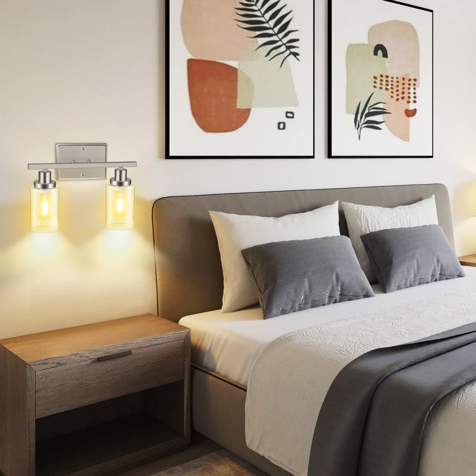 Ascher vanity light installation mounting demonstrates quick setup