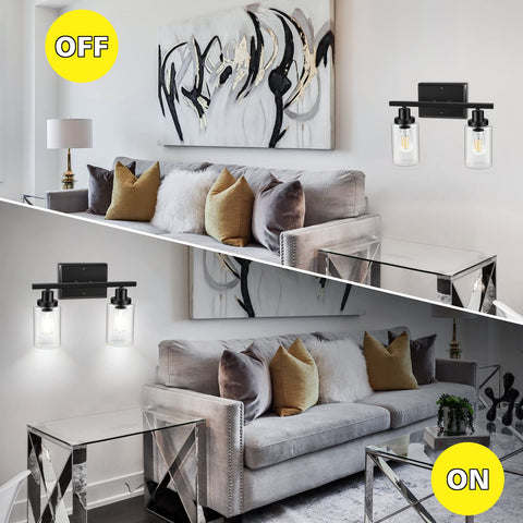 Ascher vanity light in a contemporary design for bathrooms and bedrooms.