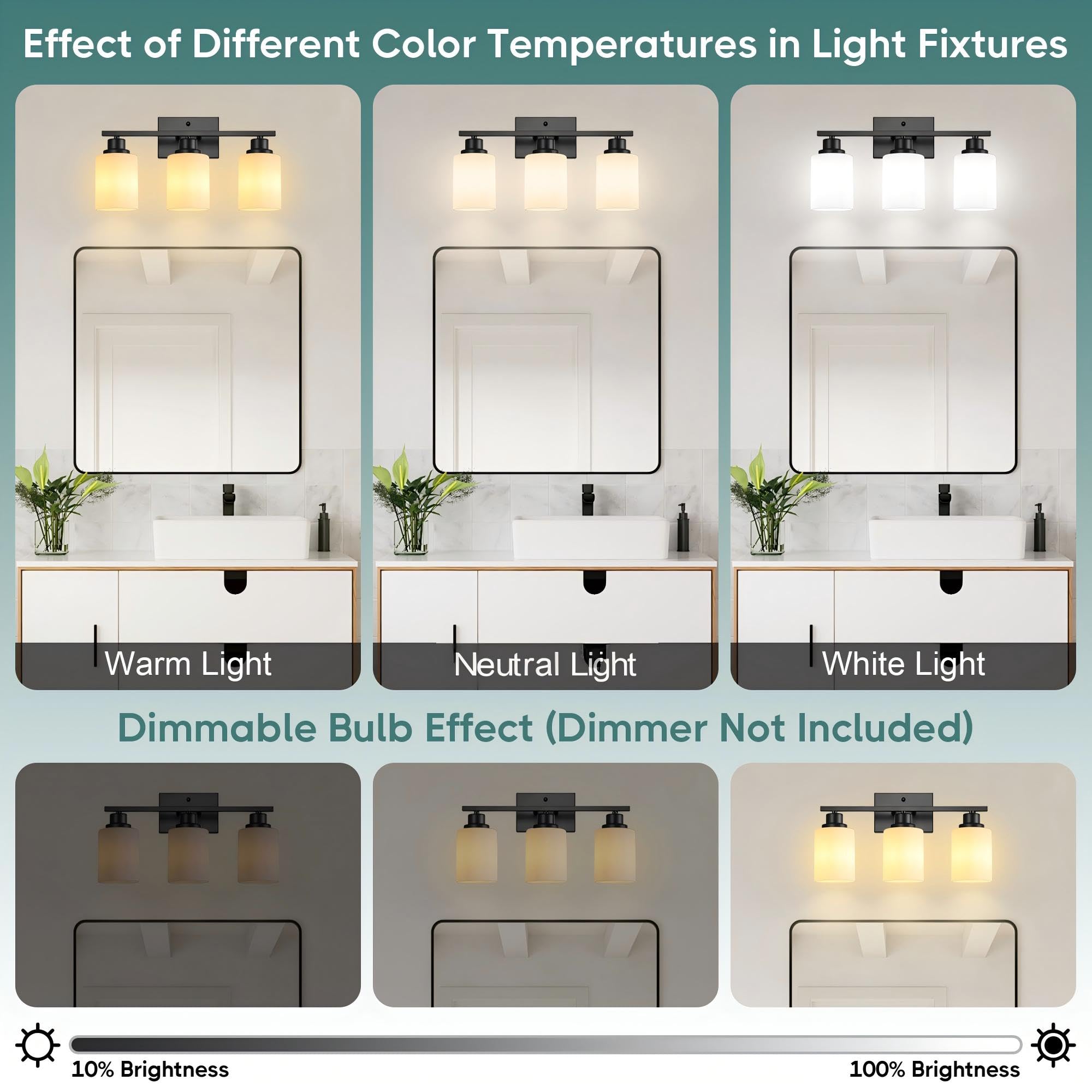 Ascher vanity light over mirror enhances bathroom ambiance.
