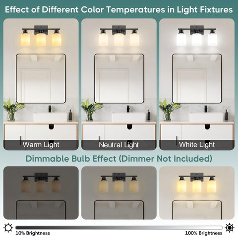 Ascher vanity light over mirror enhances bathroom ambiance.