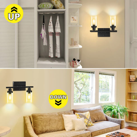 Ascher wall sconce featuring a clear glass shade and modern lines.