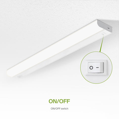 ASD under-cabinet light at 3500K neutral white for balanced lighting.