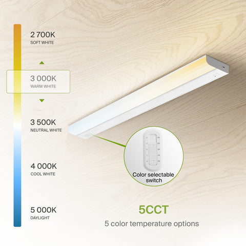 ASD under-cabinet light at 4000K cool white for bright prep areas.