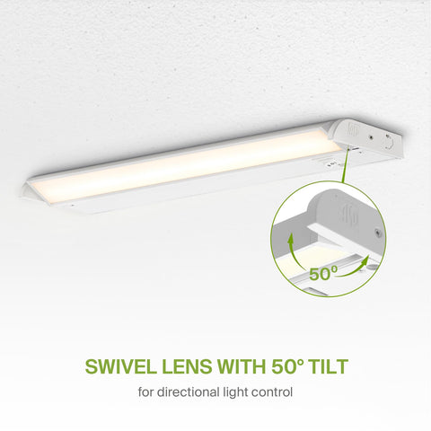 ASD hardwired or plug-in under-cabinet light with simple installation