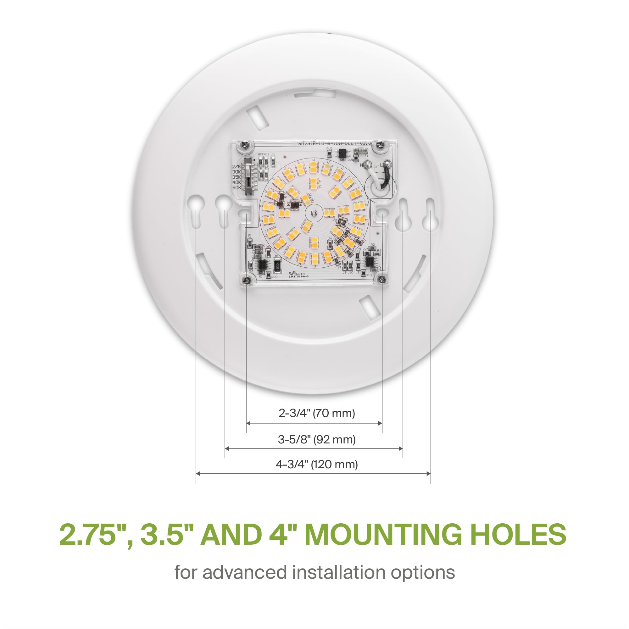 ASD LED disk light 6-inch CRI90+ for natural color rendering.