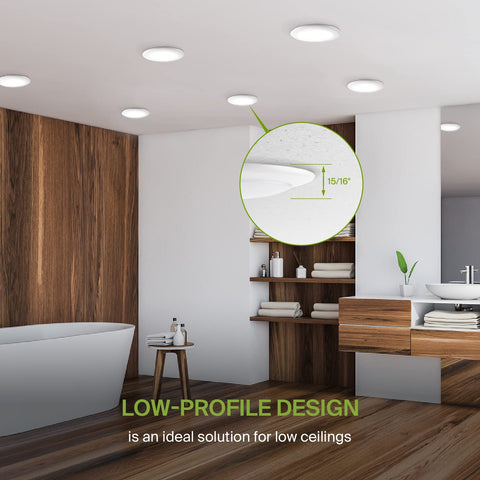ASD LED disk light 6-inch wide beam angle delivers broad coverage.
