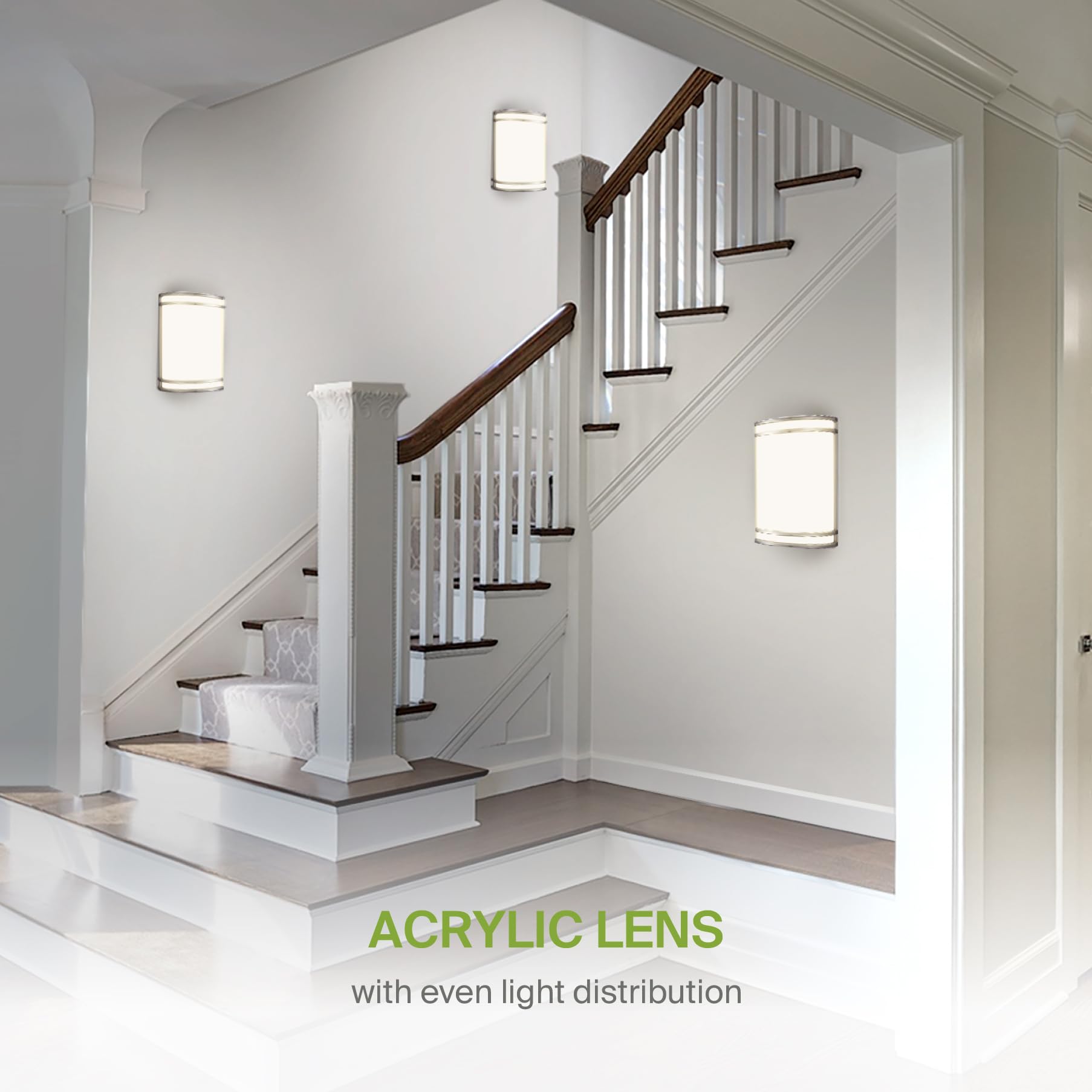 ASD LED wall light damp-location rating supports humid hallway environments