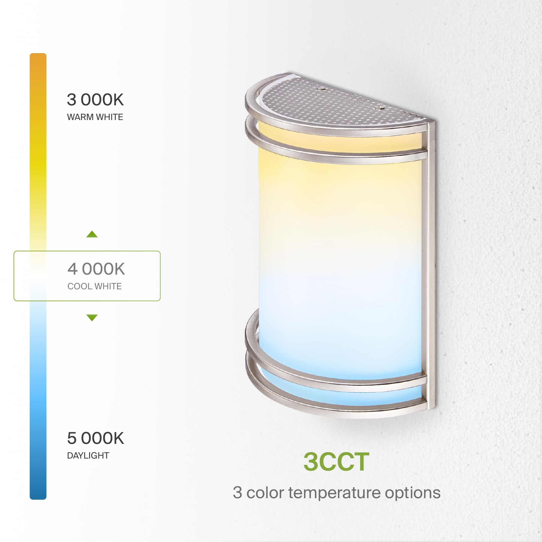 ASD LED wall light easy installation presents quick, clean mounting
