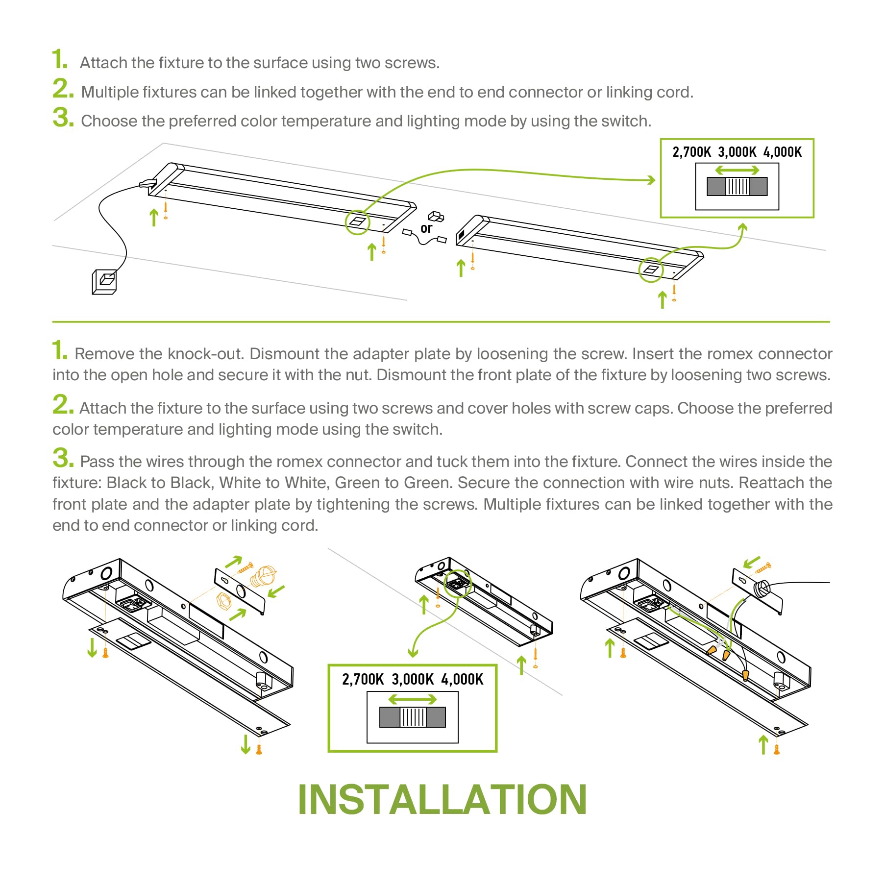 ASD light rated for damp locations, suitable for kitchens and similar spaces.
