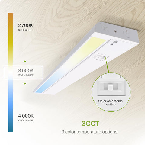 ASD hardwired or plug-in under-cabinet light for versatile installation.