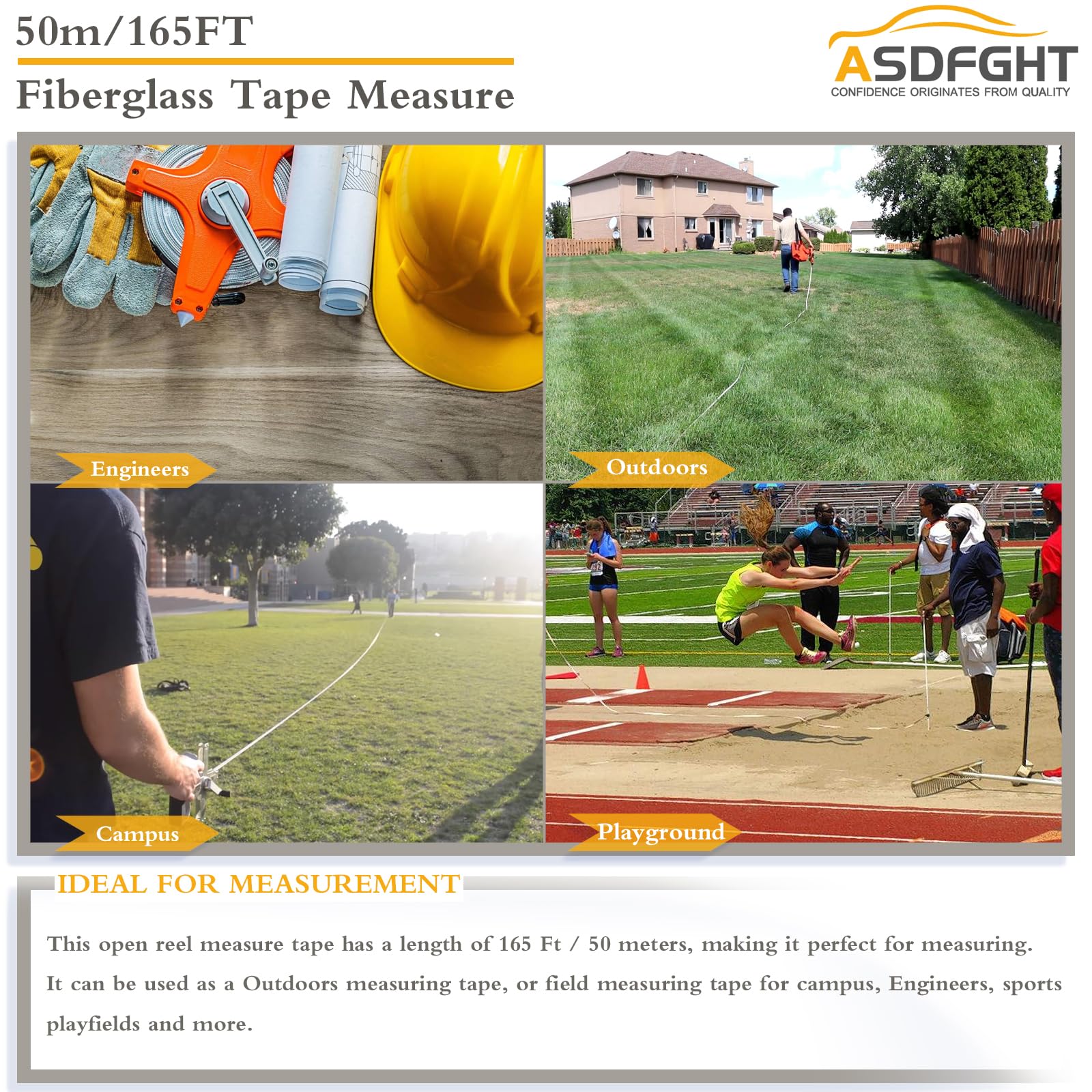 ASDFGHT fiberglass tape material offers durability and water resistance