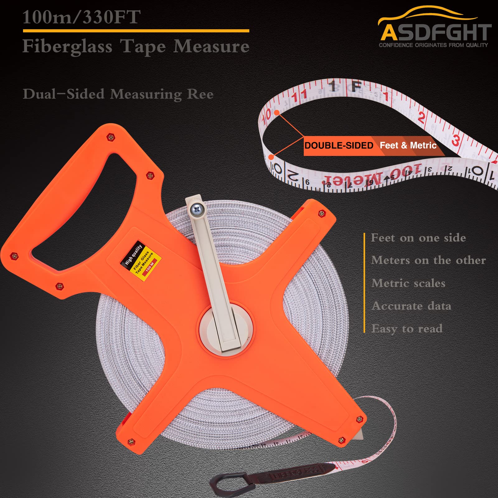 ASDFGHT field-measuring-tape-in-use ideal for campuses and sports fields.
