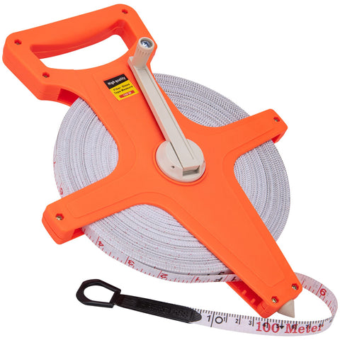 ASDFGHT Open Reel Tape Measure 330ft – portable outdoor measurement tool.