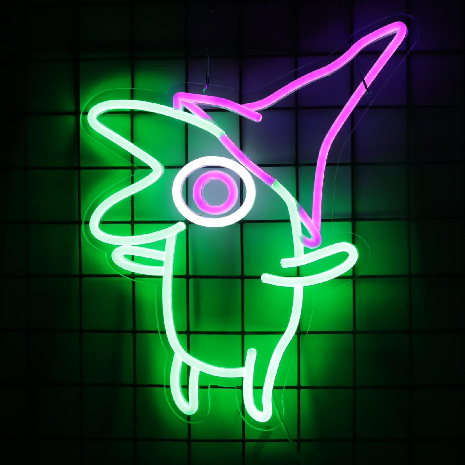 ASDGGBL neon sign with pre-drilled holes for easy wall mounting.