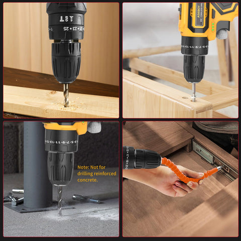 Aseboy drill two-speed gearbox supports versatile drilling and screwdriving.
