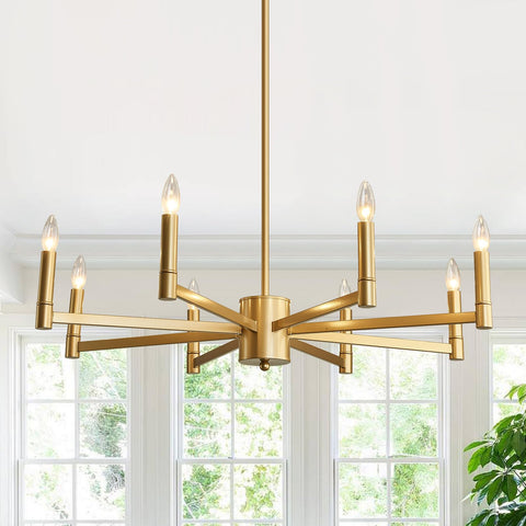 ASGYISA dining room chandelier, 35.43-inch wide, makes a statement above meals