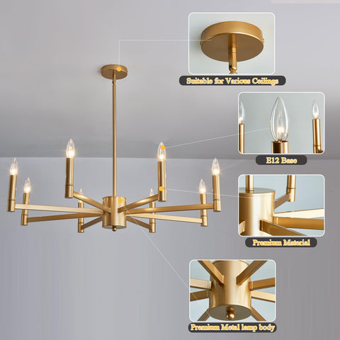 ASGYISA foyer chandelier adds ambient glow to entryways