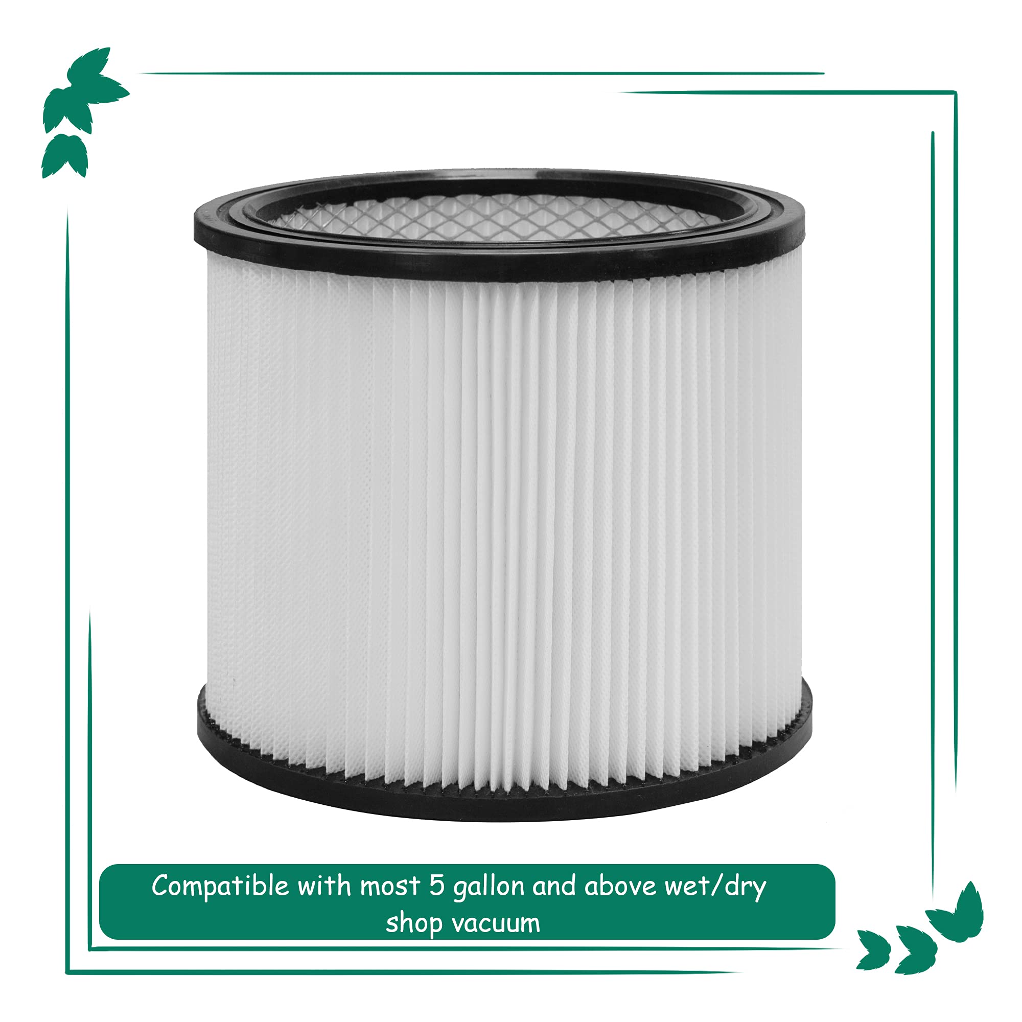 Asheviller replacement filter for Shop Vac compatibility improves filtration and maintenance.