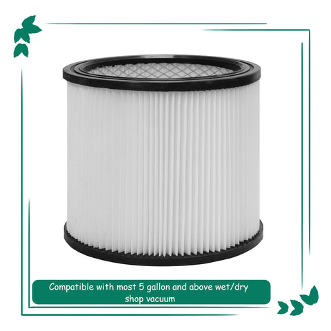 Asheviller replacement filter for Shop Vac compatibility improves filtration and maintenance.