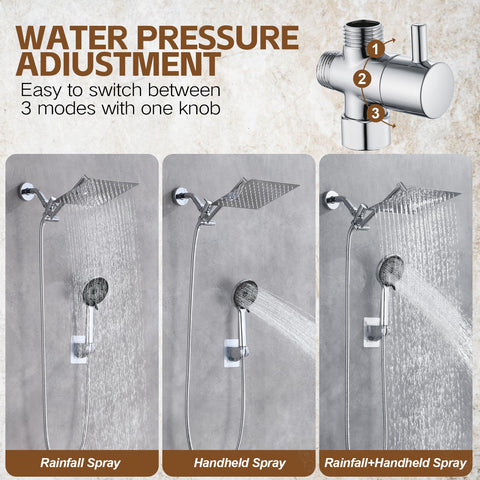Ashwanth 11-inch extension arm keeps the head away from the wall with adjustable angle.