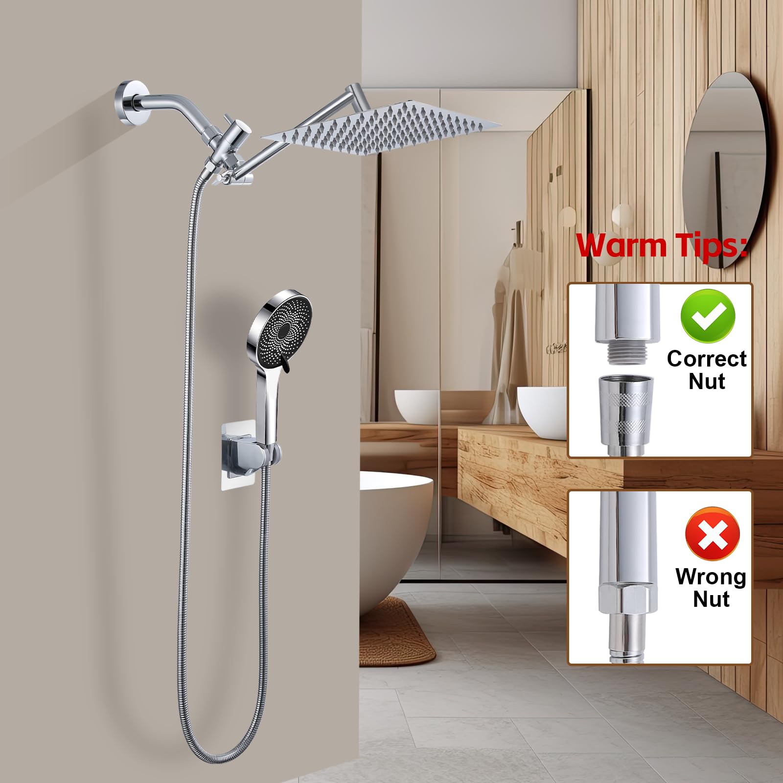 Ashwanth 3-way flow regulator lets you switch modes smoothly.