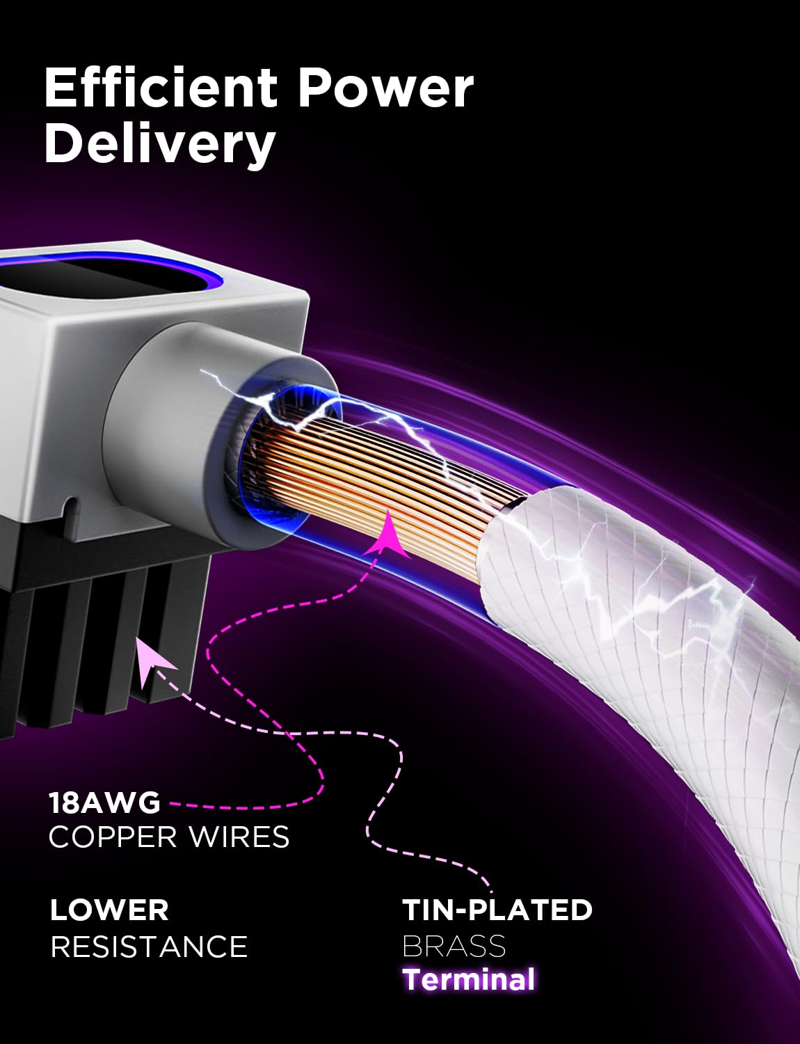 AsiaHorse Hydrus integrated minimalist design keeps cables tidy.