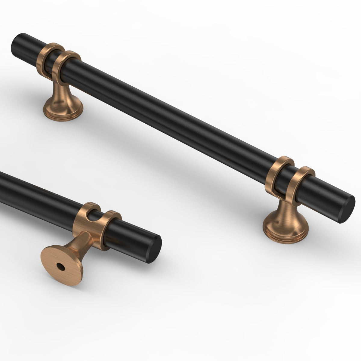 Asidrama 10-pack 5-inch champagne bronze cabinet pulls add warm elegance and durability to kitchens.