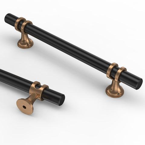Asidrama 10-pack 5-inch champagne bronze cabinet pulls add warm elegance and durability to kitchens.