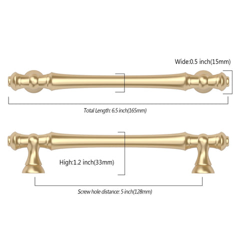 Asidrama 10-pack brushed gold pulls on kitchen cabinet door, upgrade your space with ease.