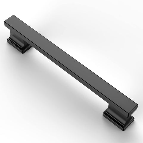 Asidrama 10-pack matte black cabinet handles close-up for modern kitchen upgrade.