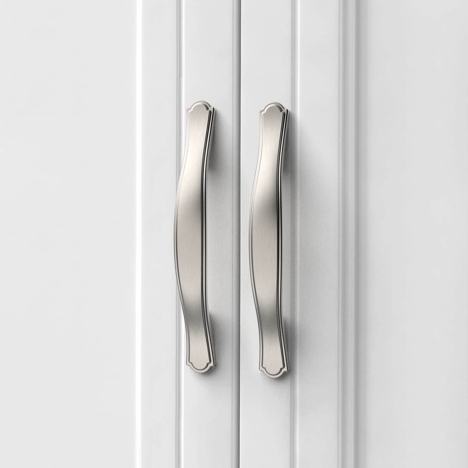 Asidrama 3-inch brushed satin nickel drawer pull adds easy reach and modern style.