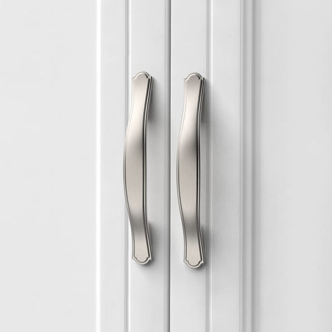Asidrama 3-inch brushed satin nickel drawer pull adds easy reach and modern style.