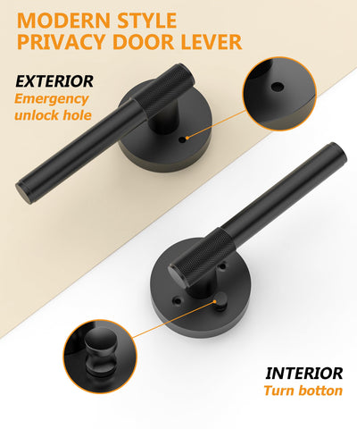 Asidrama 4-pack privacy door handles for multiple interior doors