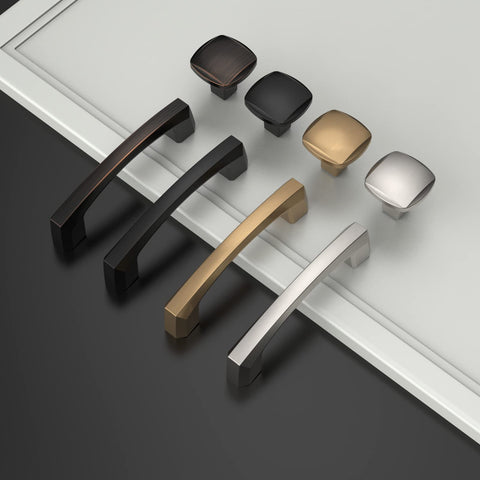 Asidrama brushed brass finish on kitchen cabinet knobs