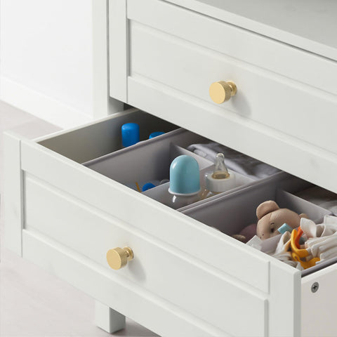 Asidrama brushed gold drawer knob close-up highlighting easy replacement