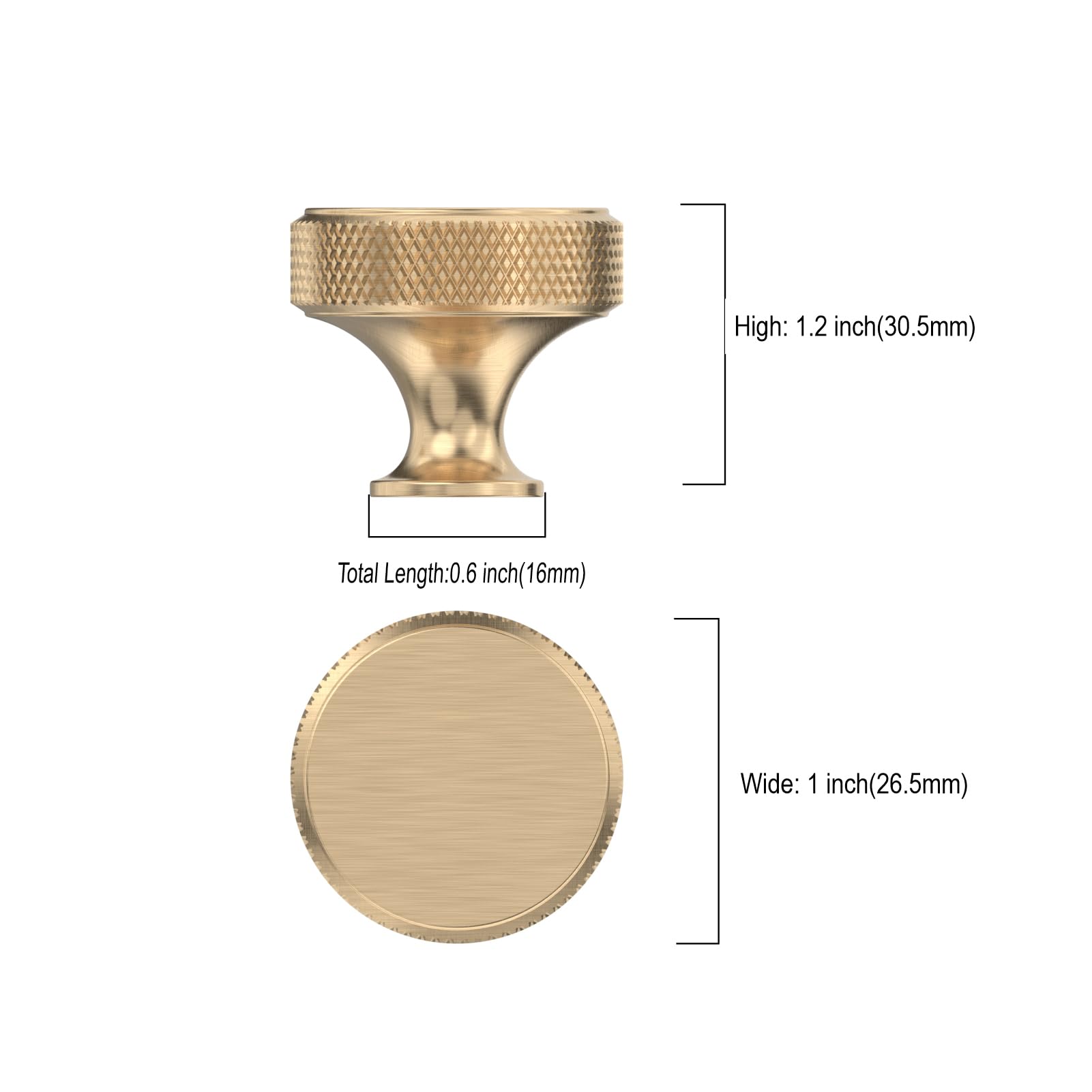 Asidrama brushed gold drawer knob shot highlighting modern dresser refresh