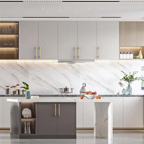 Asidrama brushed gold kitchen cabinet hardware, versatile for cupboards