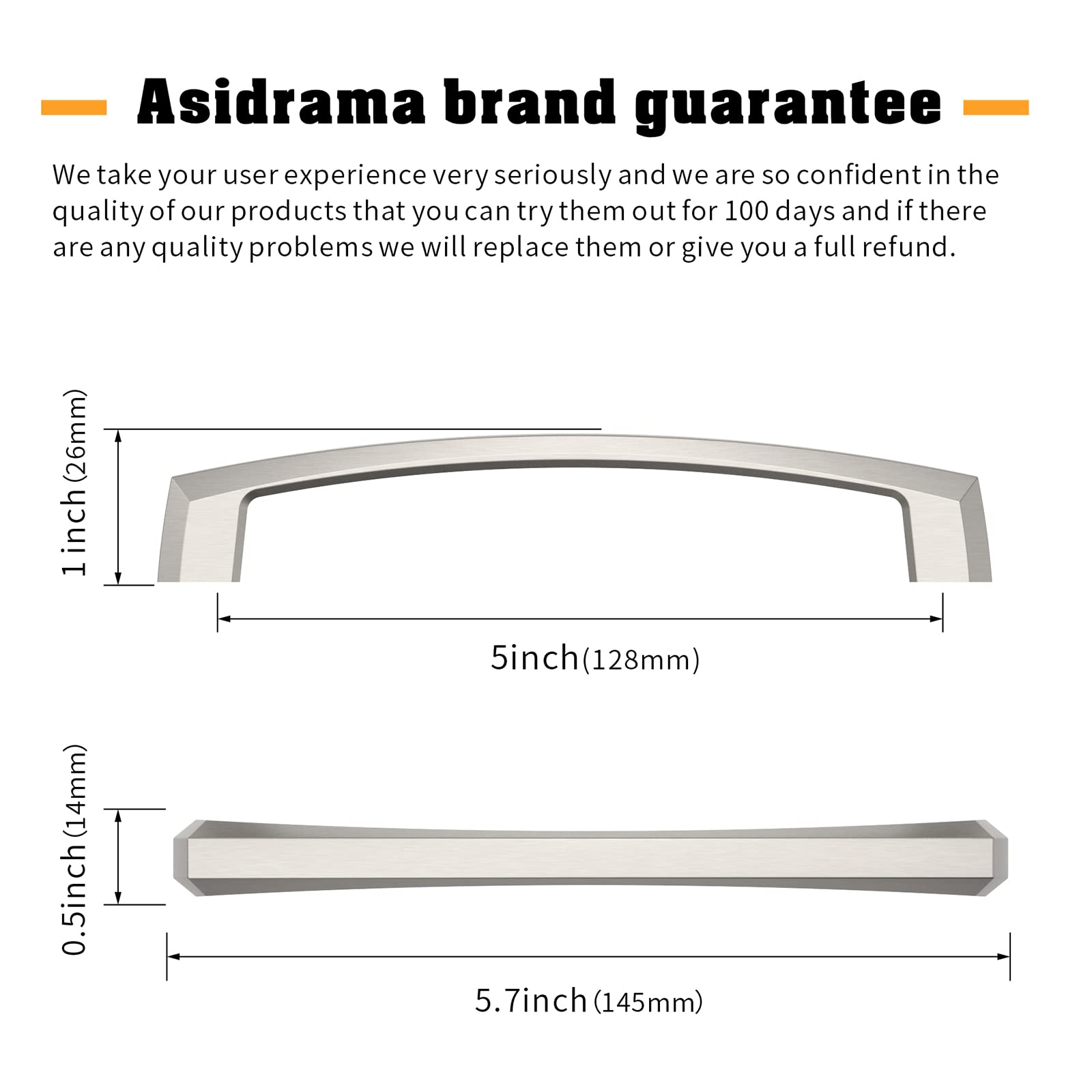 Asidrama cabinet pull 10-pack displayed for versatile hardware options