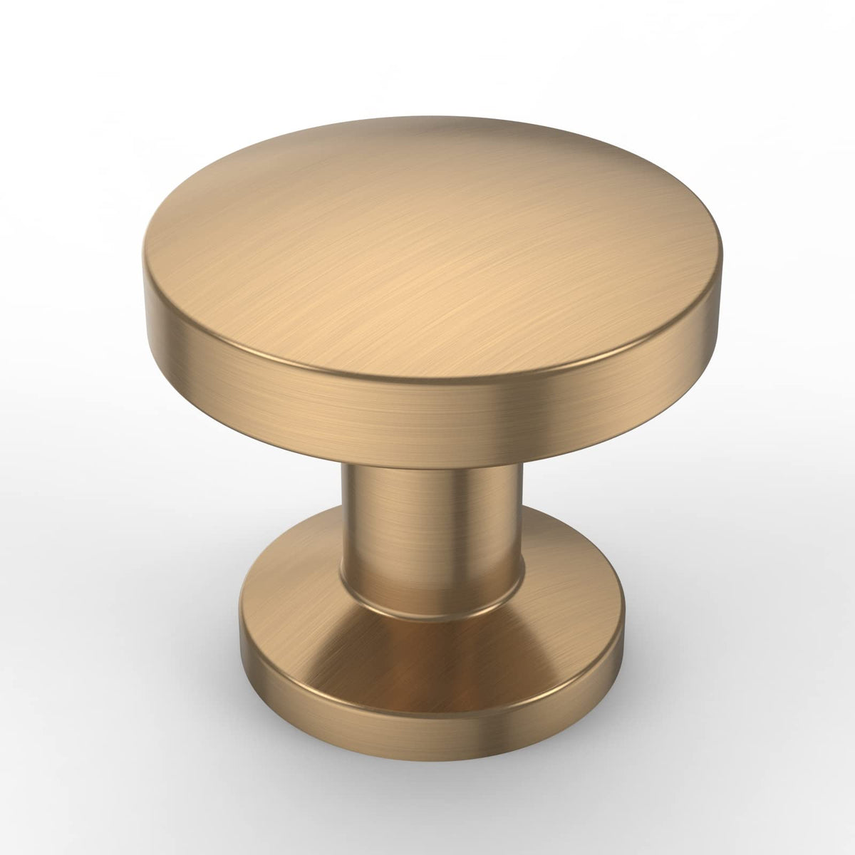 Asidrama champagne bronze cabinet knob pack close-up, durable zinc hardware for cabinets.