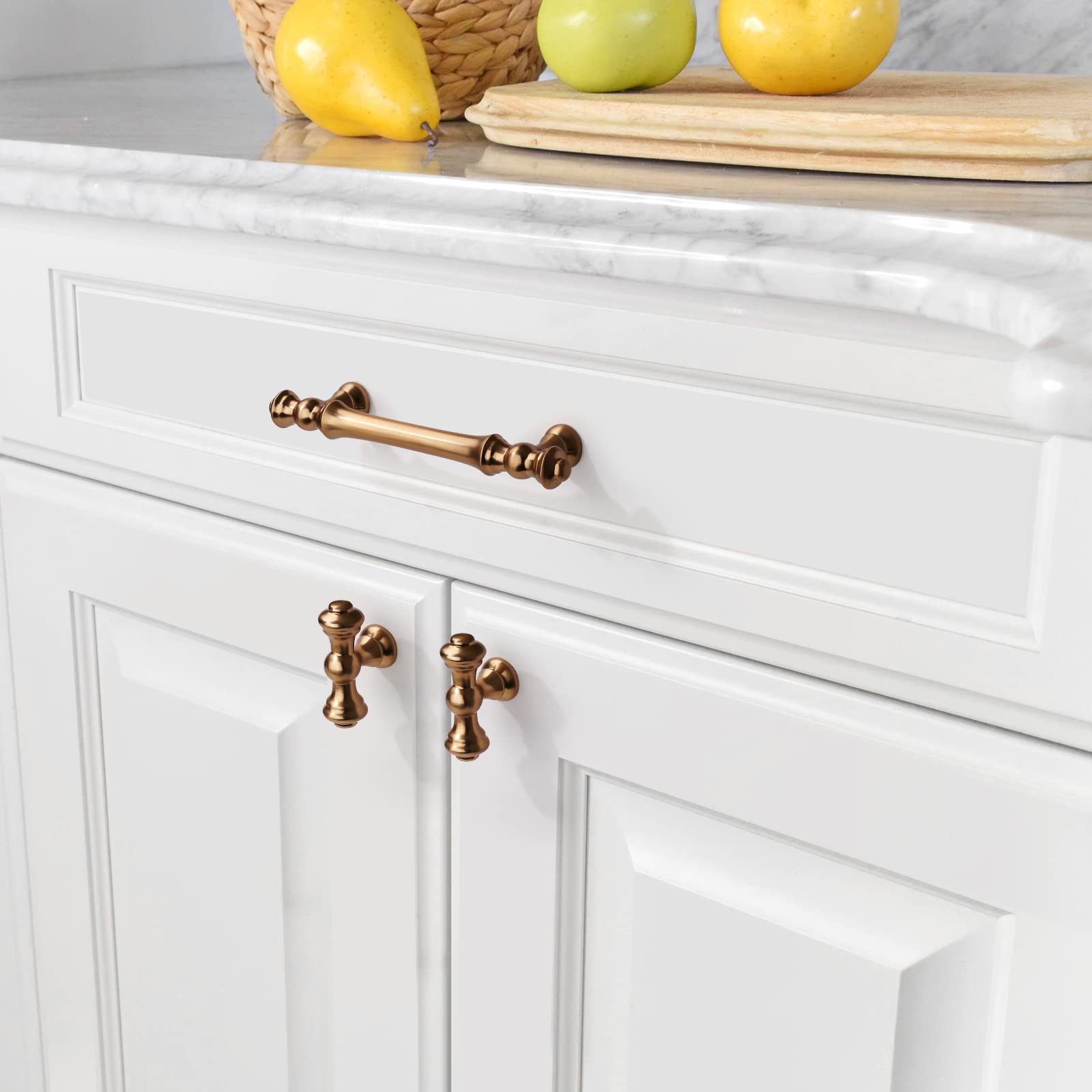 Asidrama champagne bronze drawer pull close-up with smooth grip
