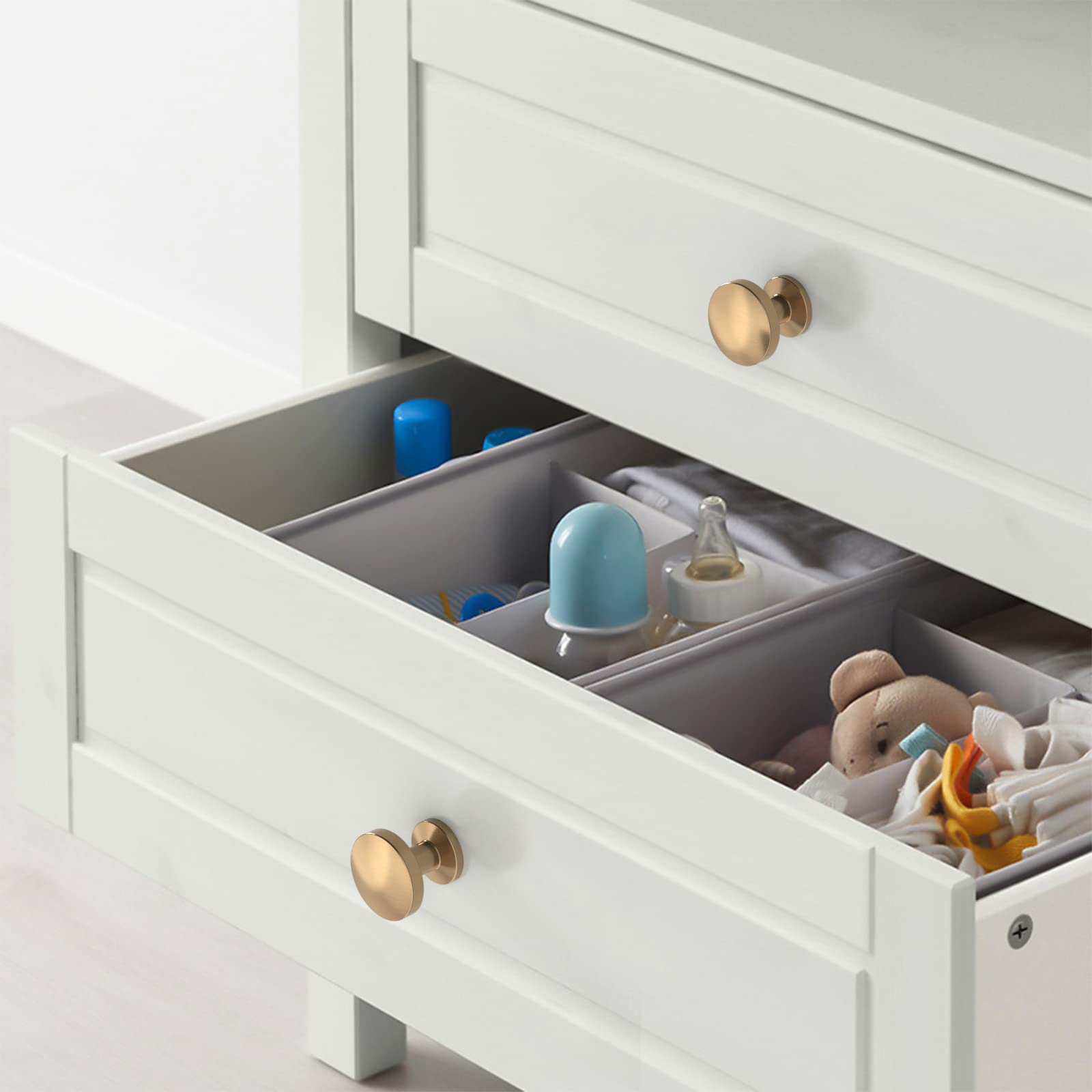 Asidrama dresser knob on drawer, upgraded look with durable zinc construction.