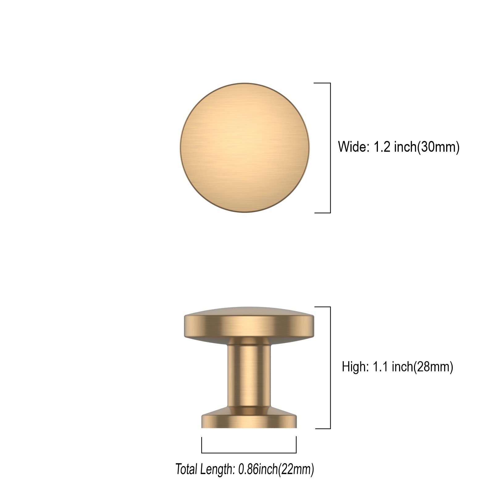 Asidrama champagne bronze cabinet hardware with sleek finish for DIY upgrades.