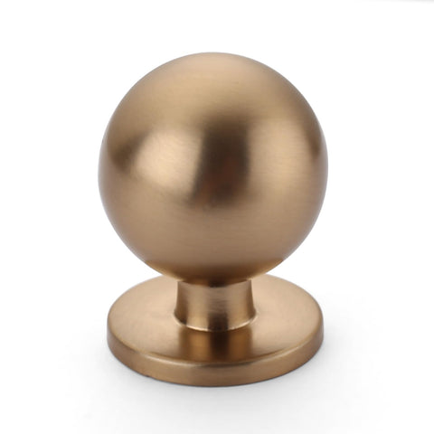 Asidrama champagne bronze knob closeup shows durable alloy finish for lasting cabinet elegance.