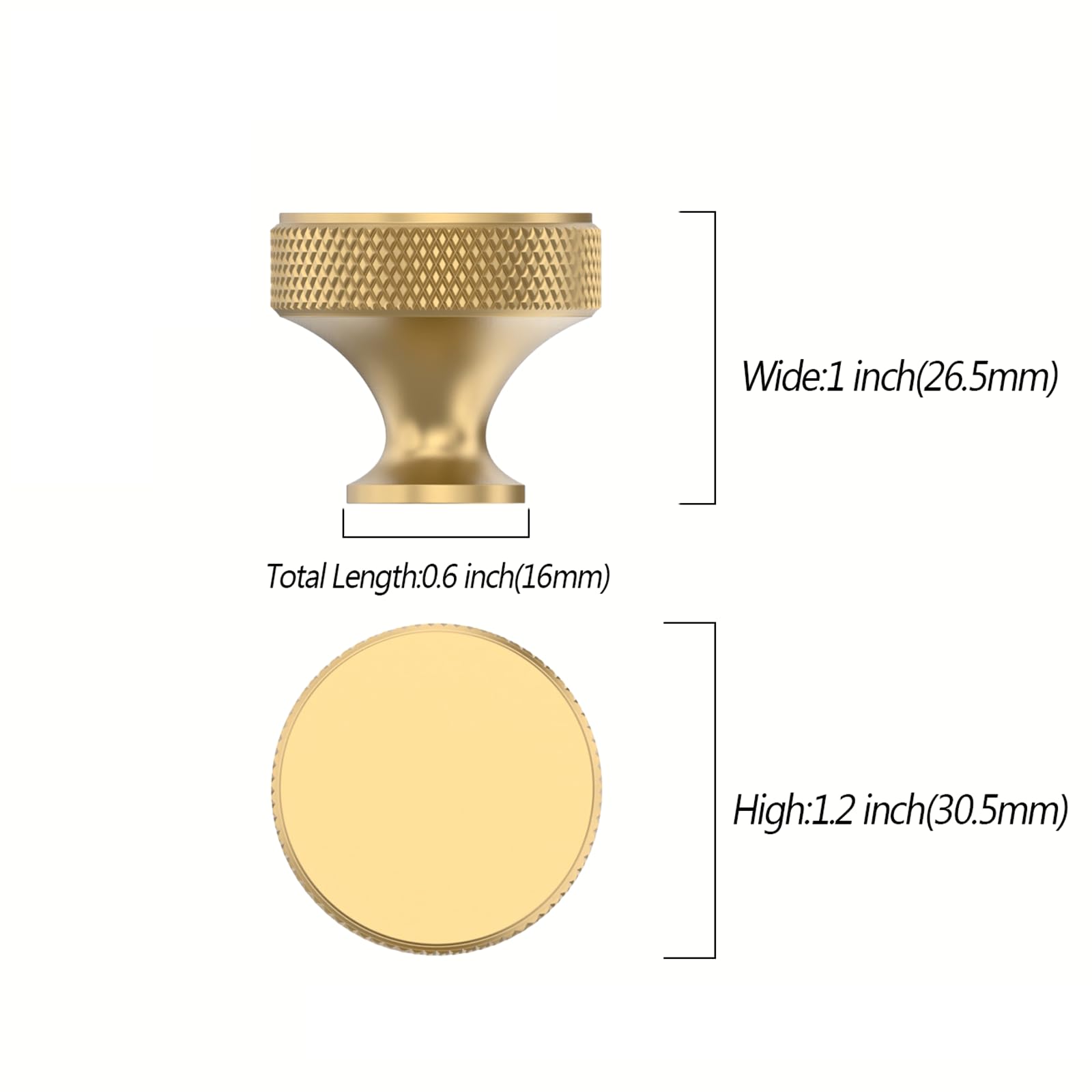 Asidrama champagne bronze knurled kitchen drawer knob adds style to modern cabinets