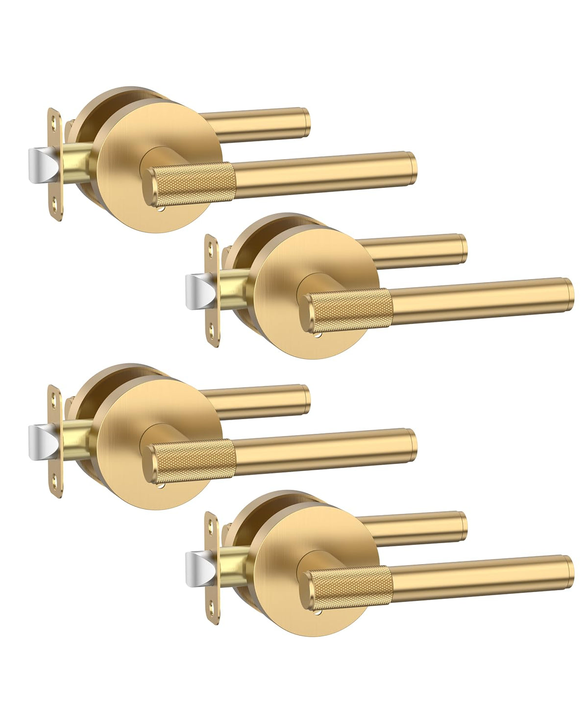 Asidrama champagne bronze privacy door handle set for bedroom privacy.