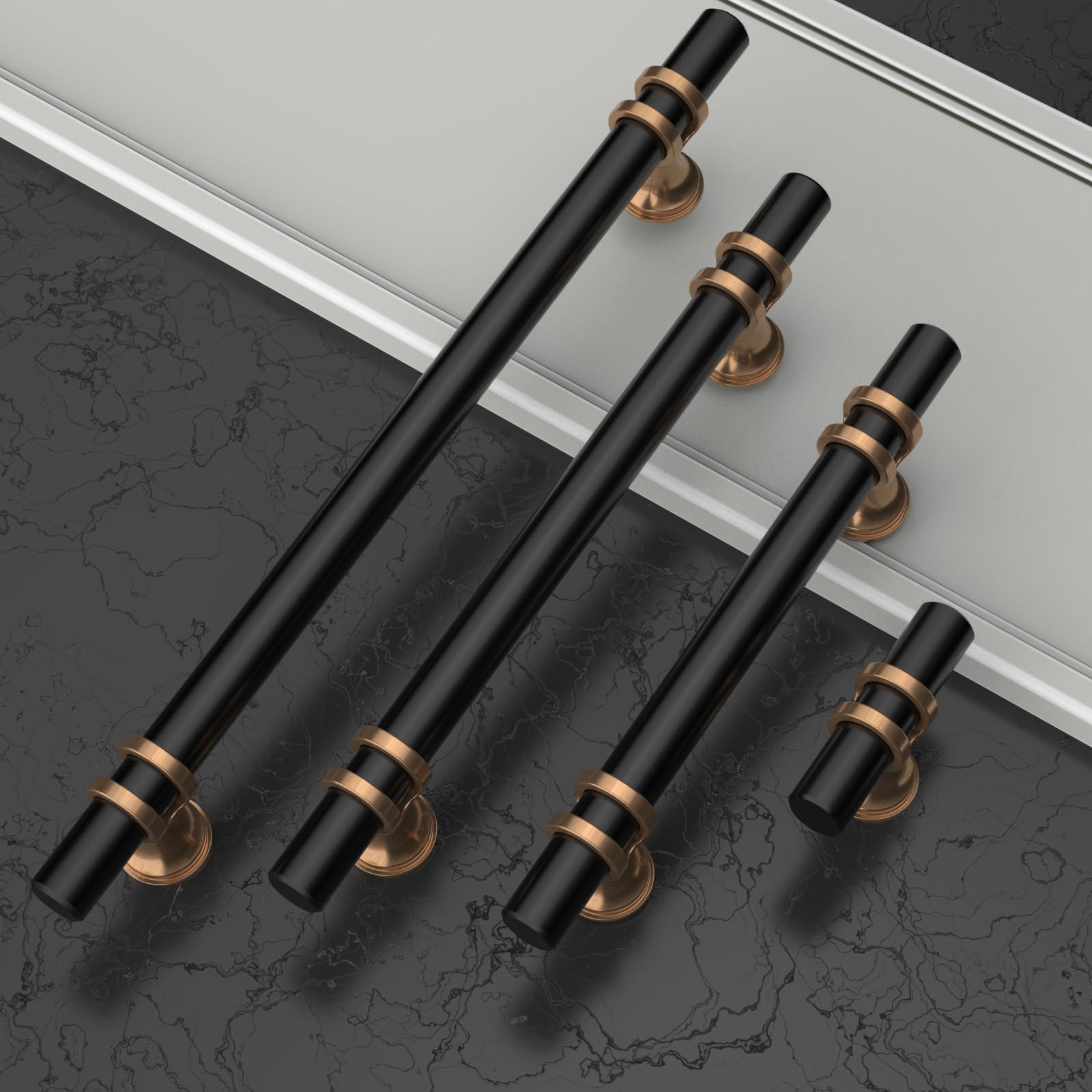 Asidrama closet-handle matte black for a sleek wardrobe update.